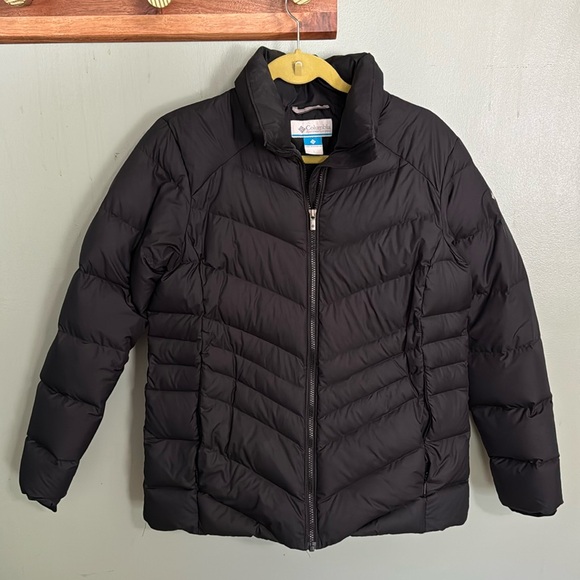 Columbia Down Black Coat Jacket - Picture 1 of 5